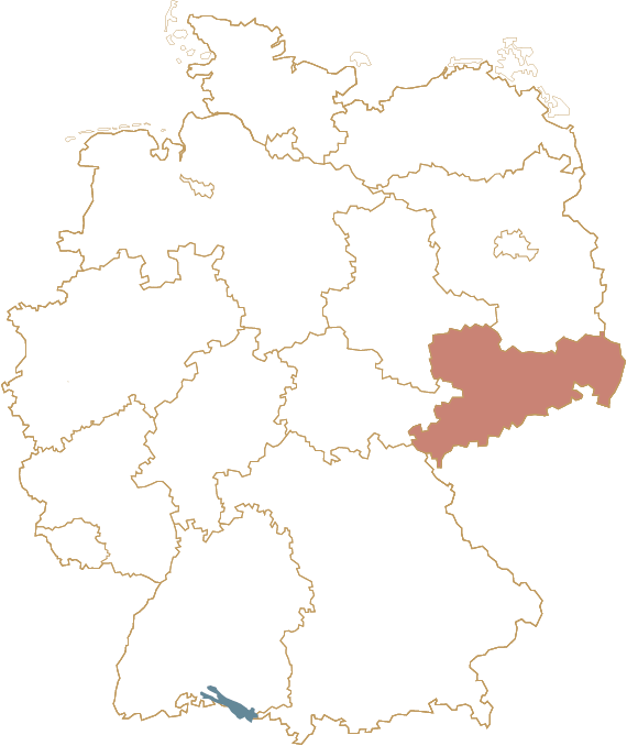 Karte Bundesland Sachsen